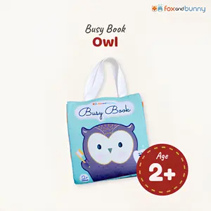 Foxandbunny - Busy Book Owl Series Usia 2+ Tahun | Buku Edukasi Mainan Aktivitas Anak