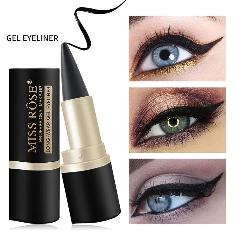 Waterproof Eyeliner Eyeliner Matte Quick-drying Eyeliner Single Head Black Solid Rich Eyeliner