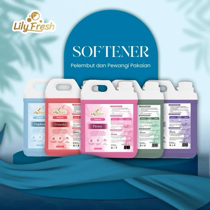 Lily Fresh Softener Pelembut Pewangi Pengharum Pakaian Laundry 1 Liter Pelembut Pakaian Laundry Anak 0