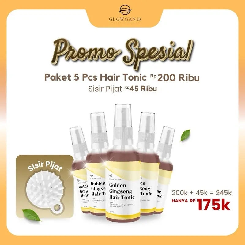 [ BISA COD ] PAKET 5 PCS 145RB HAIR TONIK PENYUBUR RAMBUR ANTI HAIRFALL 0