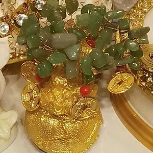 Pohon keberuntungan Citrine Pohon Uang Kerajinan Pohon Hadiah Ornamen Dekorasi Ruang Tamu