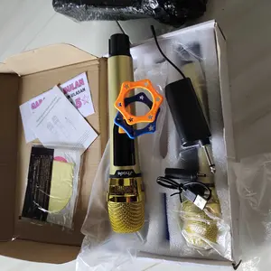 [Exclusive Aji_Mashel] SHADE Mikrofon Nirkabel Profesional UHF Mikrofon Dinamis Genggam Isi Ulang Bluetooth Untuk Karaoke