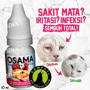 SEMPATI Osama Tetes Mata Kucing Mengatasi Sakit Mata Kucing Belekan Iritasi Infeksi Berair Mata Merah Merek Sempati Solusi Mata Sehat