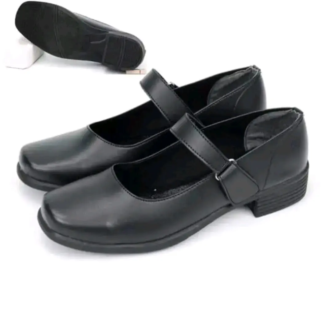 Sepatu Pantofel Wanita Paskibraka Kulit Sintetis Hitam Shoes Kerja Sepatu PASKIB