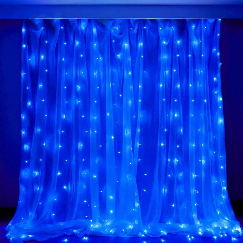 Lampu Hias Tirai Tumblr 3x3 meter LED Curtain Light Lampu Tirai Gorden Dekorasi Natal 1
