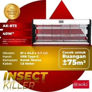 AOKI Insect Killer Mosquito Killer Perangkap Nyamuk Lalat Bug Zapper Lampu UV 12w, 22w, 30w & 40w / PERANGKAP NYAMUK OTOMATIS / PERANGKAP NYAMUK SINAR UV / RAKET NYAMUK OTOMATIS SINAR UV / RAKET SINAR UV OTOMATIS / PERANGKAP SERANGGA NYAMUK LALAT