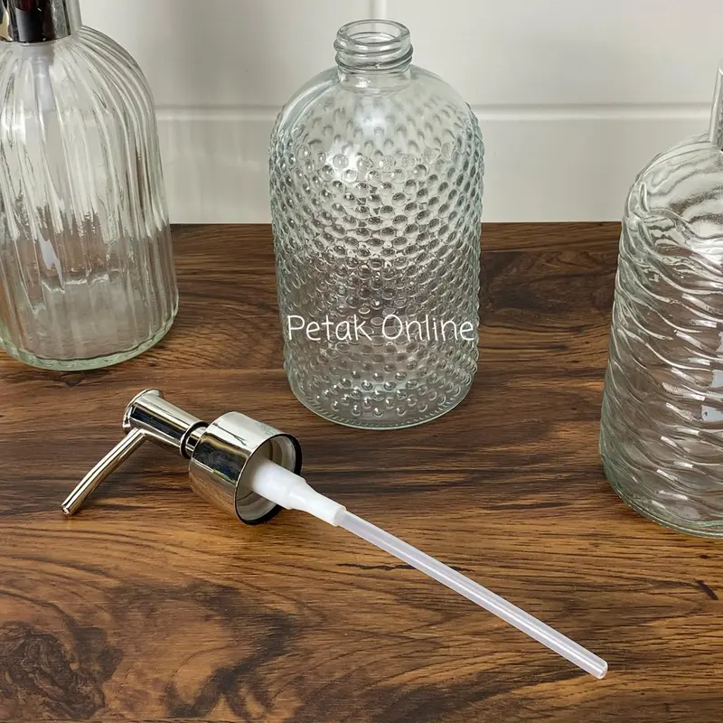 Botol Sabun Kaca/ Glass Soap Dispenser 400 ML 4