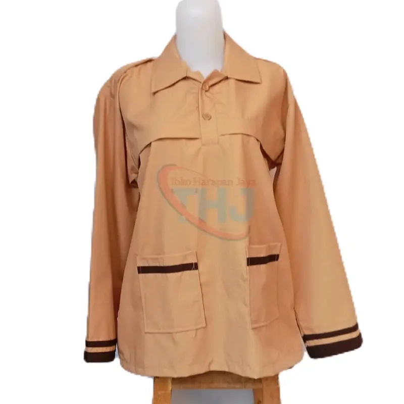 Baju pramuka Siaga SD SMP Lengan panjang size 6-17/ Atasan pramuka seragam sekolah 2