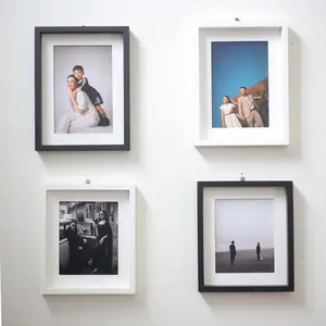 Frame Foto LPD Kayu Putih Solid - Bingkai Foto Aesthetic Mewah Unik Gratis Cetak Foto