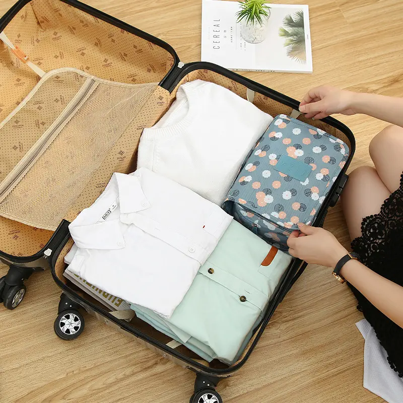 MASTERHOME TAS TOILETRIES TRAVEL MOTIF | TAS TOILET GANTUNG MULTIFUNGSI | TRAVEL TOILET BAG | POUCH TRAVEL MULTIFUNGSI 2