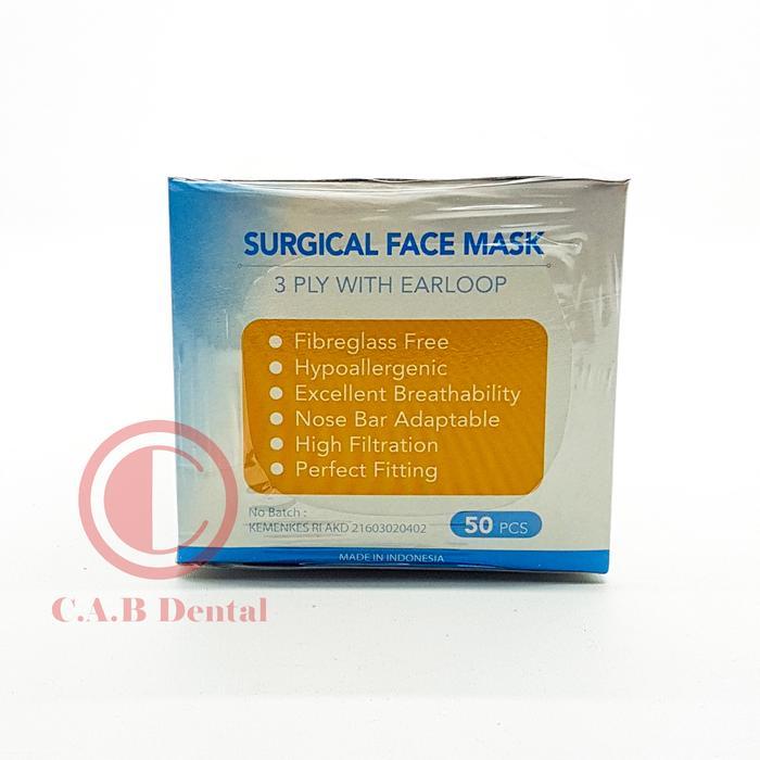 MASKER GOLDEN CARE / MASKER 3 PLY EARLOOP SURGICAL / MASKER BEDAH