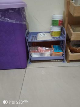 Product Review of [POL] COD Rak Mini 2 Susun | Rak Plastik Kosmetik/Make Up | Rak Meja Serbaguna | Tempat Penyimpanan Bumbu Dapur from B**a F**a 1