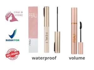 Feali Mascara Waterproof Long Lasting Lengthen Eye Lash Make Up - Volume Mascara ORIGINAL BPOM 100%