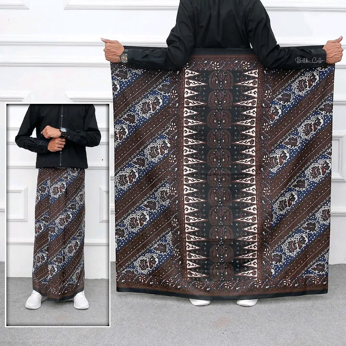 JAVARIES BATIK - [Best Seller] Sarung Batik Pria Dewasa Motif Gus Iqdam Series Terbaru, Corak Kombinasi Mewah, Tebal, Lembut, Nyaman, Santri Muslim Pekalongan.