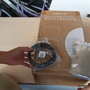 LAHOME Commercial Coffee Grinder Professional 100 Pengaturan Flat Burr 64mm 100 Setting Penggiling Komersial Mesin Giling Biji Kopi Full Stainless Steel Fast Grinding Best Seller