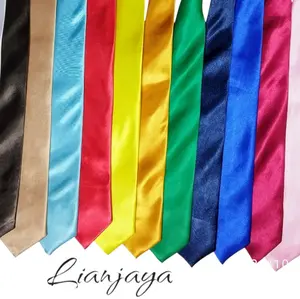 Dasi Instans Perekat untuk Ospek Magang Wisuda polos Elegan