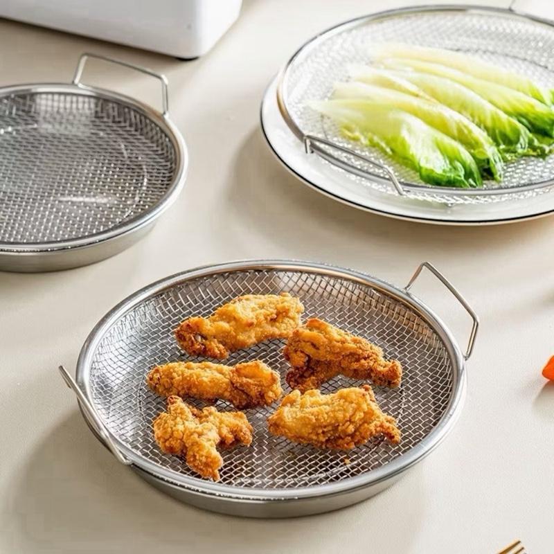 [ ComBo 2 bộ siêu hời ] SÉT 2 KHAY + 2 VỈ LƯỚI  LỌC  DẦU ~ SIZE  20CM  quá tiện luôn ạ