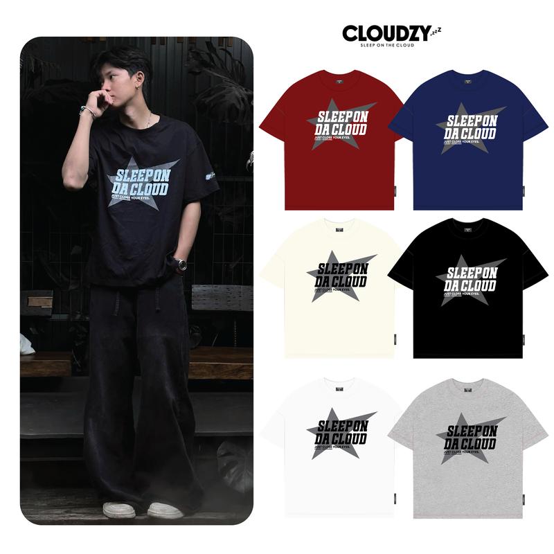  Áo boxy nam in hình ngôi sao unisex áo thun nữ tay lỡ phông rộng 100% cotton 250gsm local brand Cotton mịn boxy STAR 