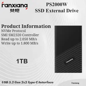 Fanxiang Portable Storage USB 3.2 SSD External Drive - PS2000W 1TB
