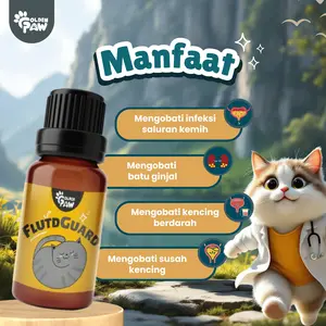 FLUTD-GUARD 5gr by Golden Paw Obat Flutd Susah Kencing Pipis Kucing Pipis Berdarah Tidak Lancar Batu Ginjal Obat Saluran Kencing