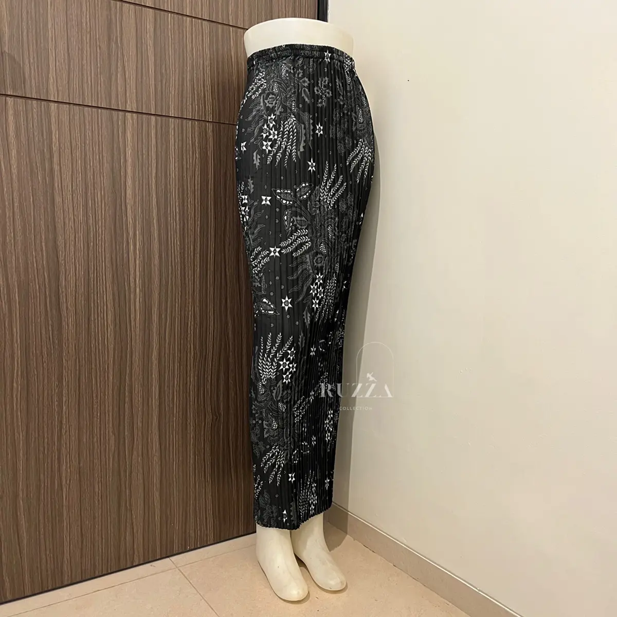 BATIQRA Rok Plisket Batik / Rok Span Instan / Bawahan Kebaya / Rok Wisuda Kondangan Couple Jumbo