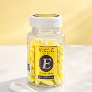 JCKOO ORIGINAL Serum Vitamin E Facial Essence isi 60 Kapsul BPOM Mencerahkan & Mengurangi Garis Kerutan Wajah Perawatan Wajah