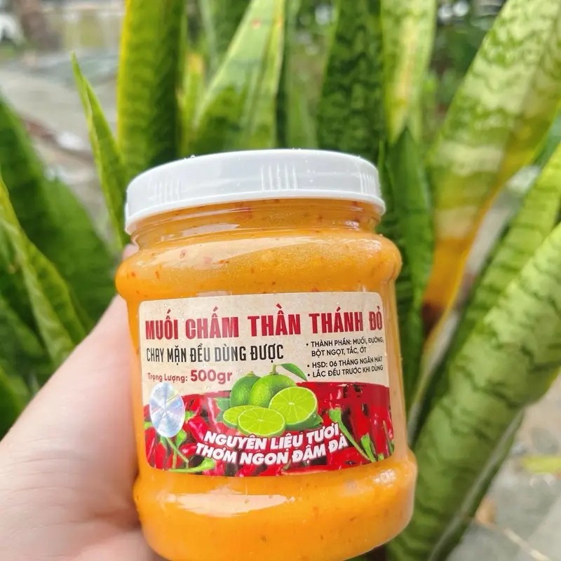 1 hủ muối chấm Hải sản thần thánh xanh đỏ ( có giấy an toàn thực phẩm )