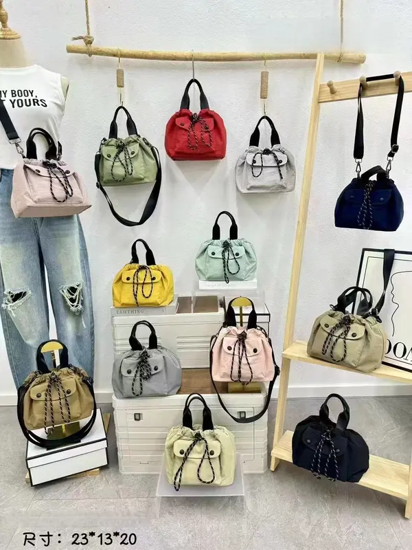 2402# Waterproof Soft Parachute Shoulder Bag/ crossbody bag/ handbag - Tas Bahu/ Tas tenteng/ Tas parasute lembut anti air 0