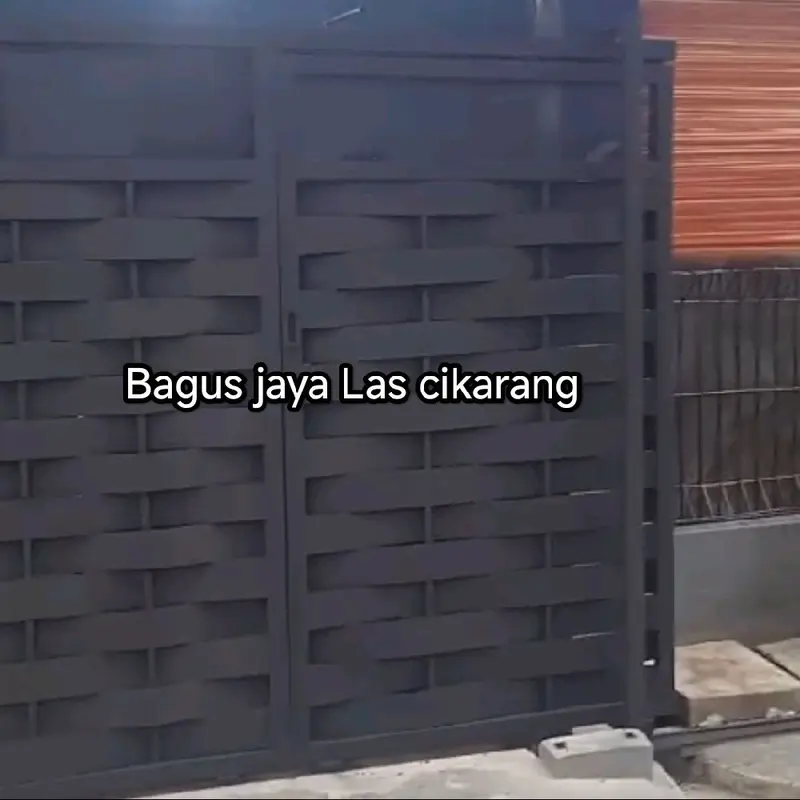 pager besi minimalis model anyam 0
