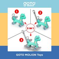 Gambar Goto [COD] Molion Kuda Kudaan Jungkat Jungkit Rocking Horse Mainan Anak 3in1 - M1101 BLUE dari Goto Living Kota Tangerang 4 Tokopedia