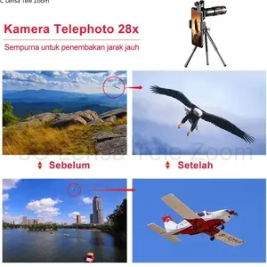 gh-67 Apexel 64X 28X Lensa Zoom HP Lensa Apexel 18x25 Original Telezoom Apexel 18X Lensa Handphone Kamera HP Universal 18X Bermata HD Lensa Camera HP Lensa Zomm Optik Dengan Tripod Sale