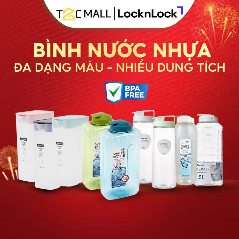 Bình Nước Nhựa LocknLock 1.5Lít- 2.1L Bình Đựng Nước BPA Free An Toàn P-00097W,…