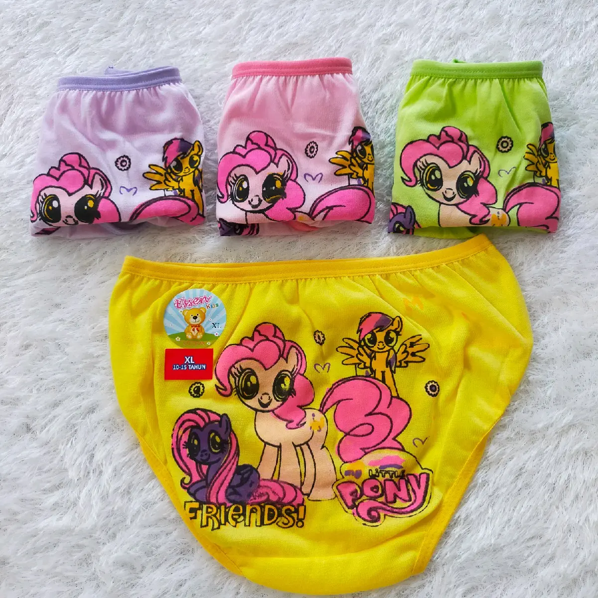3pcs CD anak cewek/CD anak murah/Celana dalam anak cewek Essen kids