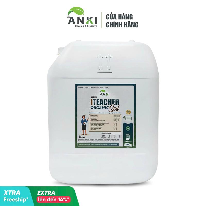   MỚI  Can 20L phân bón ITEACHER SOIL nhập khẩu nguyên Zin từ Châu Âu  - Bậc thầy cải tạo đất giúp tăng khả năng giữ nước cải thiện cấu trúc đất,.. 