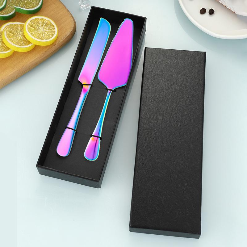 Product Introduction of 2pcs/set Stainless Steel Cake Cutter Pizza Shovel Set 36