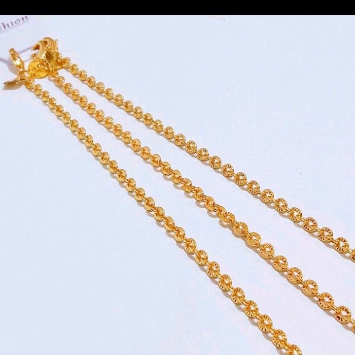 Gelang Kaki dan Tangan Titanium Anti Karat Rantai Nuri Ukir - Model Dewasa dan Anak-Anak - Aksesoris, Elegan jedar 2