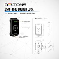 Gambar RFID Locker Cabinet Lock Deltons L5M Private Public Mode Card Wirstband 13.56MHz dari DELTONS Store Kota Tangerang 3 Tokopedia