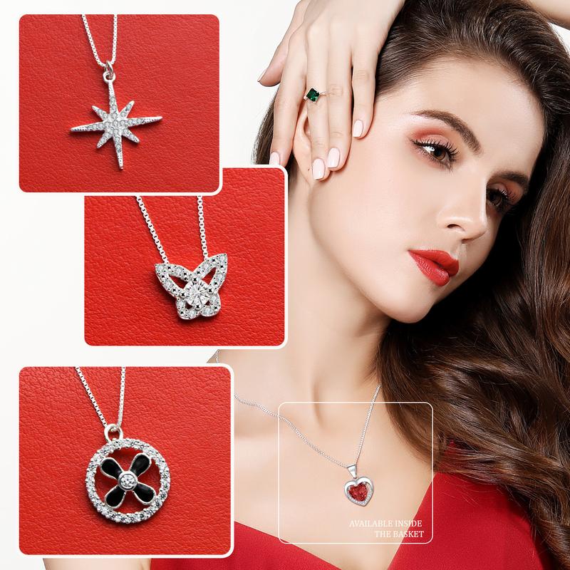 Product Introduction of MX207-Morning Star Necklace And Pendant Elegant Heart Ruby Stone 13