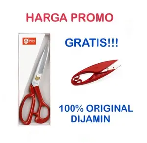 Gunting Potong Bahan Kain/Gunting Pin Merah 1094/1194 High Quality