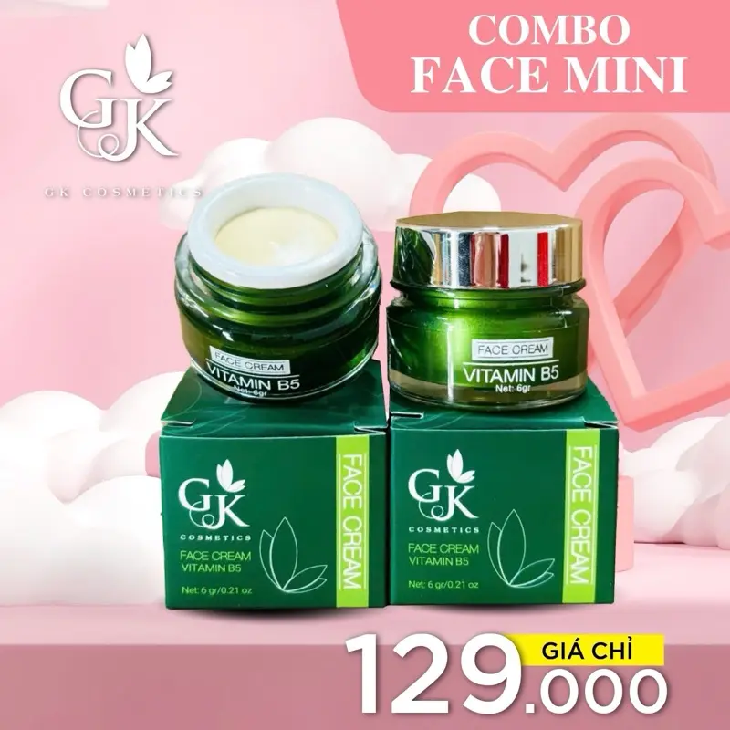 COMBO 2 hộp kem FACE MINI GK ( Hỗ trợ dưỡng da )