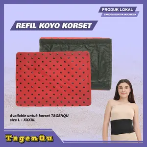 Refil Koyo Korset Tagenqu Pengencang perut Koyo Belt Sabuk Panas Penghangat pinggang dan perut untuk Pria dan Wanita