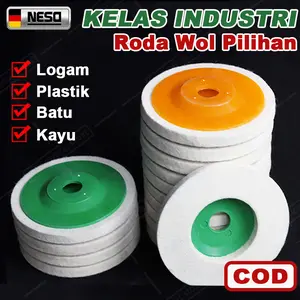 NESO Roda Wol Pilihan 4 Inch wool wheel Mata Gerinda Poles Body Motor Mobil Dan Besi Stainless 4in