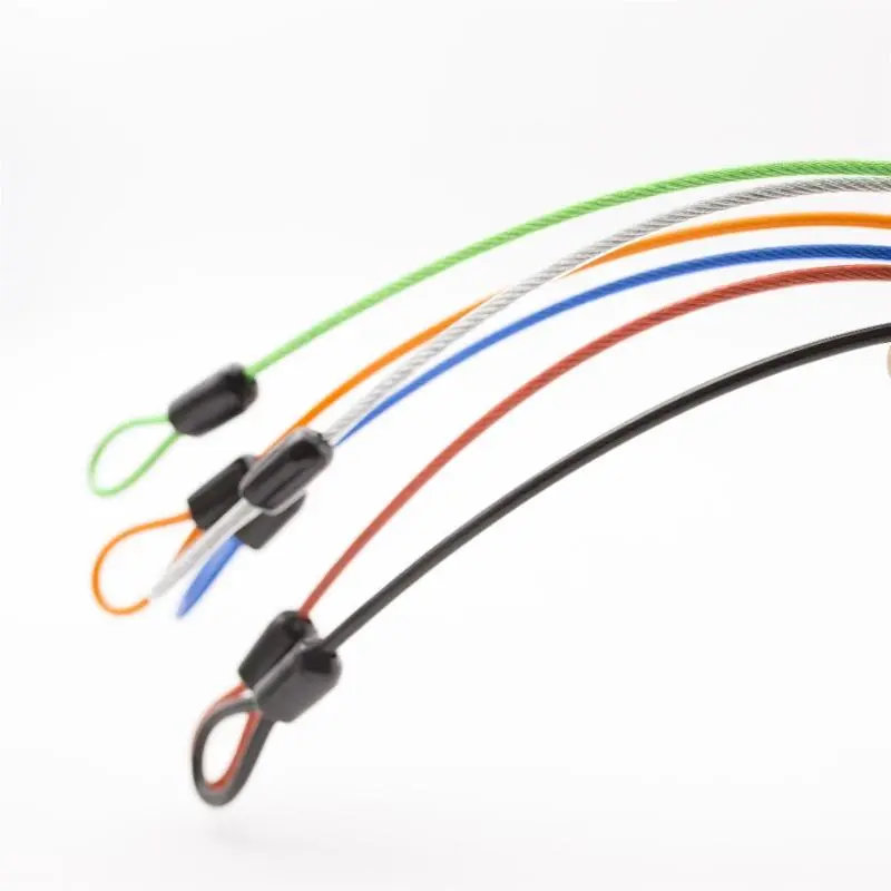 Khóa xe đạp, chiều dài 2M, Khóa cáp thép mạnh, Thích hợp cho xe đạp MTB và xe đạp Đường Trường, Khóa dây chống trộm, An toàn và an toàn, Phụ kiện xe đạp