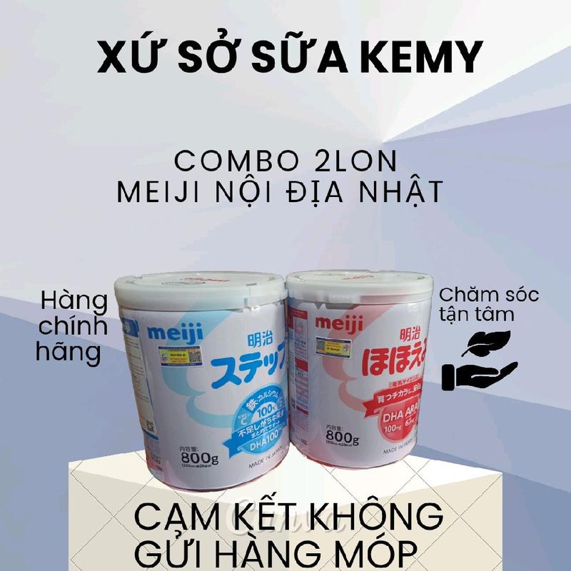 Kemy (Sữa tăng trưởng) Combo 2lon Sữa Meiji nội địa Nhật hỗ trợ phát triển toàn diện trí não