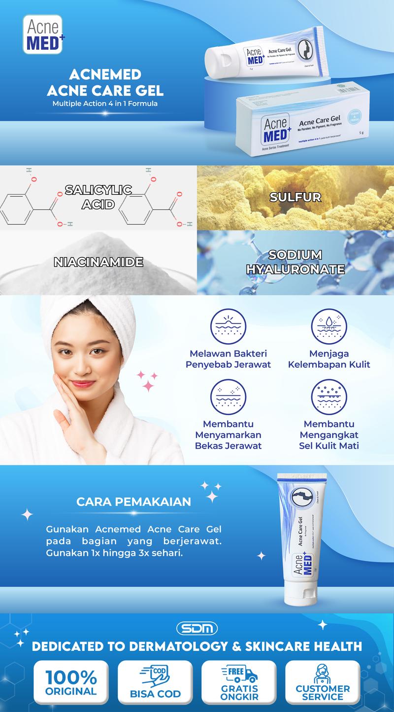 Product Introduction of Acnemed Acne Care Gel / Obat Jerawat Wajah Perawatan Kulit Berjerawat 0