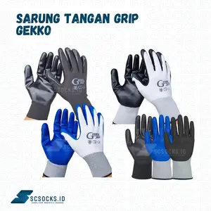 sarung tangan panen sawit sarung tangan gekko/sarung tangan proyek anti slip latex