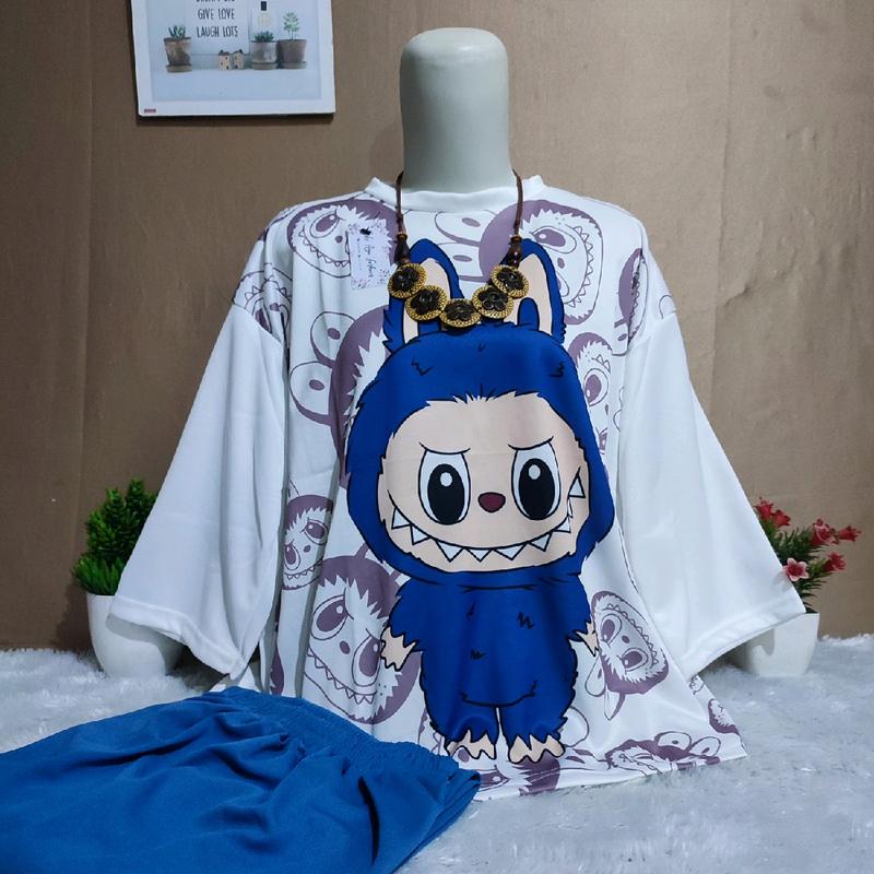 Setelan Kaos jumbo . Ld 120-130cm . Realpict 1