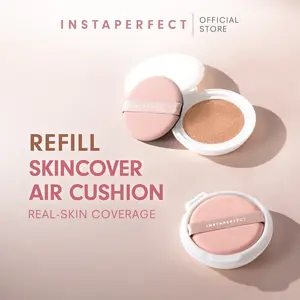 Instaperfect Refill Skincover Air Cushion 11 g (Real Skin Buildable Coverage, Transfer-Resistant, SPF 50 PA++++)- Bedak Foundation Muka Tahan lama