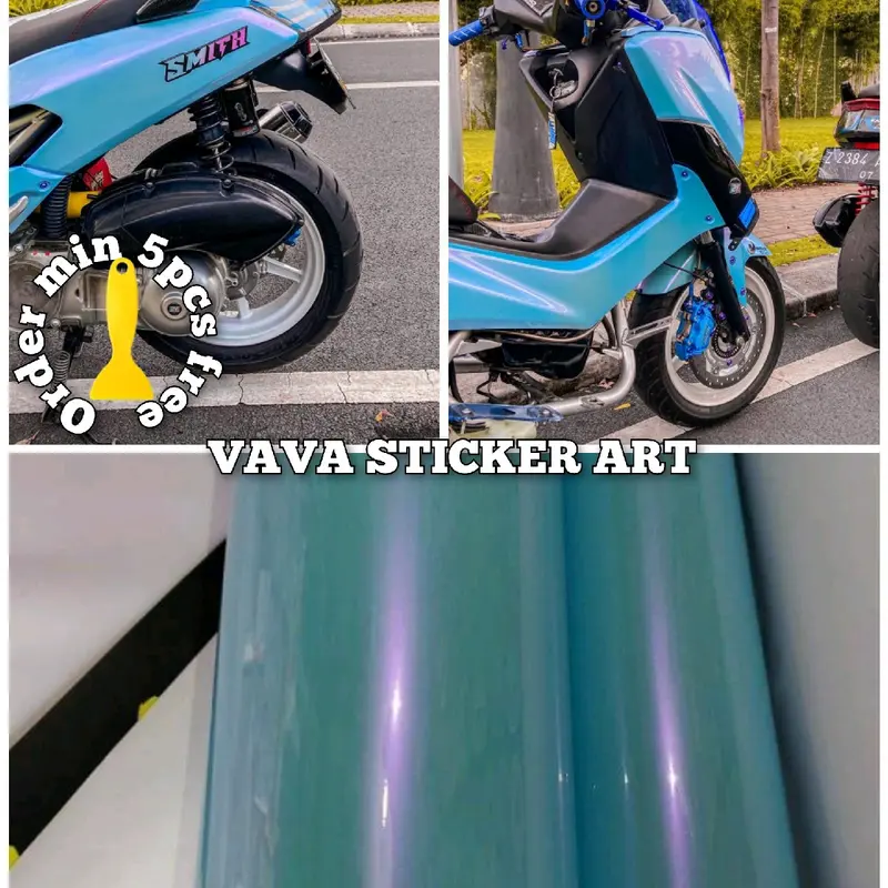 Stiker skotlet ice blue lembayung/skotlet biru muda lembayung 0