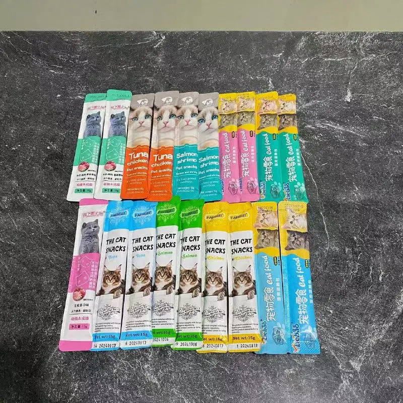 Snack Kucing Cemilan Kucing - Multi Rasa Tuna Salmon Premium CREAMY CAT Camilan Sehat Disukai Kucing 1
